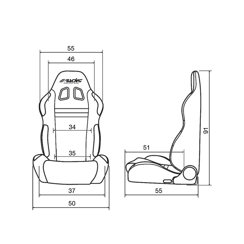 Simoni Racing Kuipstoelen SR S1N