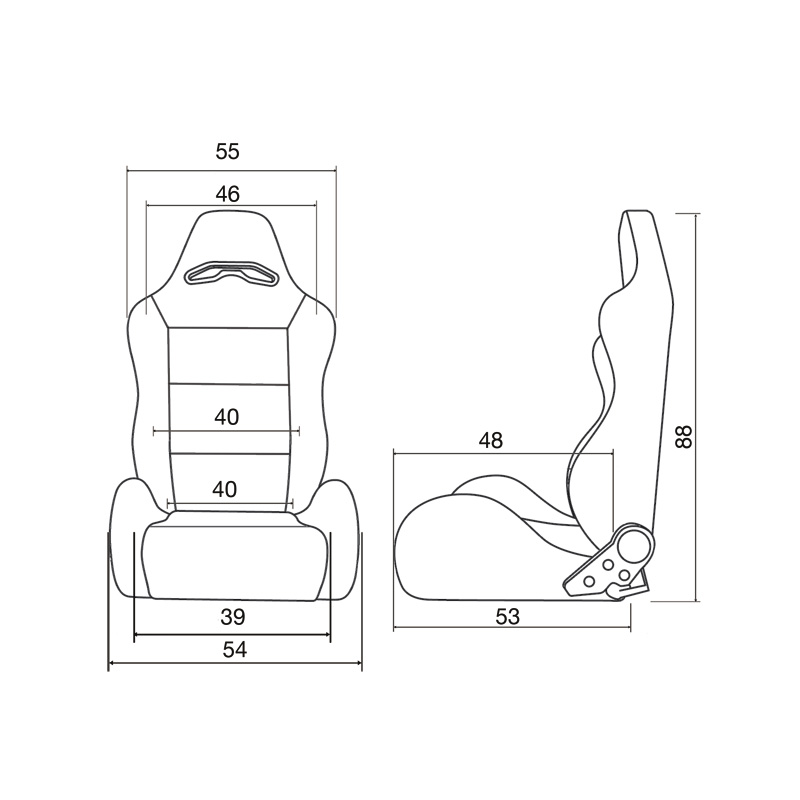 Simoni Racing Kuipstoelen SR SRS8N