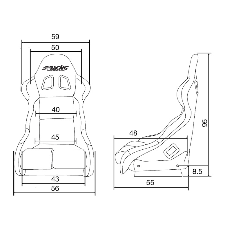 Simoni Racing Kuipstoelen SR SRSF9N