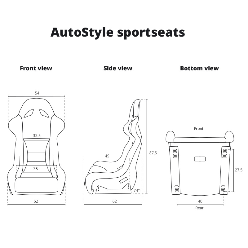 Mijnautoonderdelen Kuipstoelen SS 01B