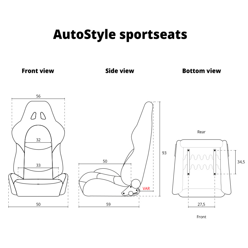 Mijnautoonderdelen Kuipstoelen SS 10W