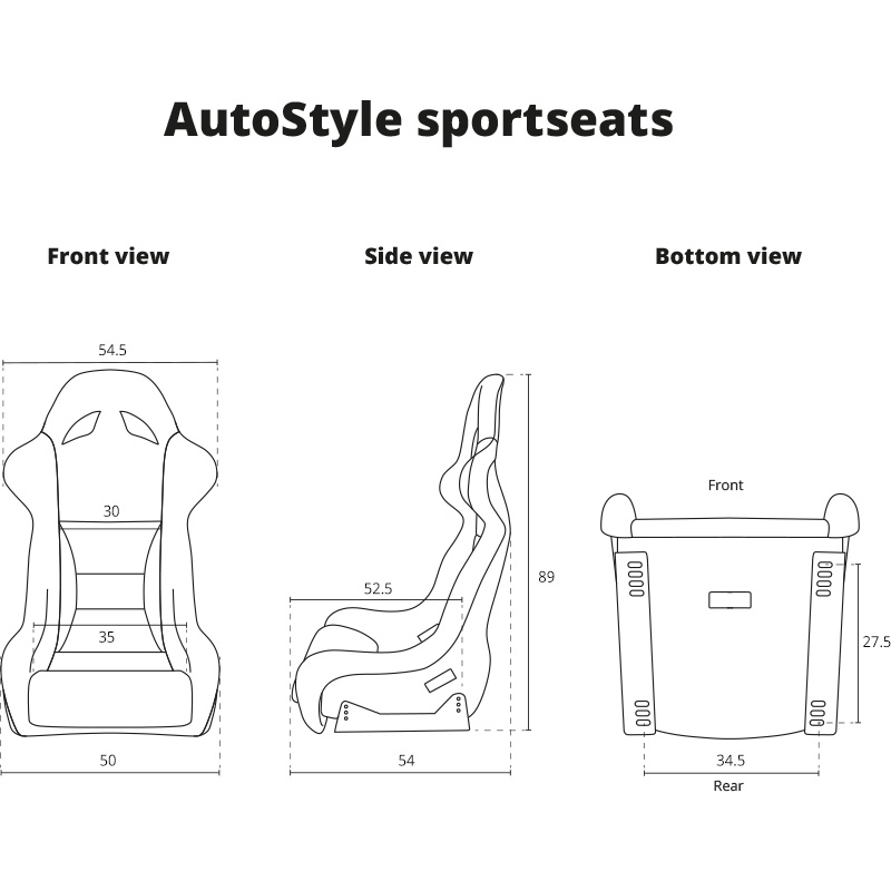 Mijnautoonderdelen Kuipstoelen SS 36B