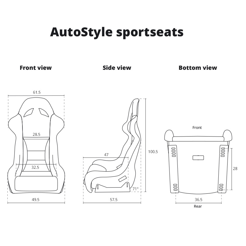 Mijnautoonderdelen Kuipstoelen SS 80R