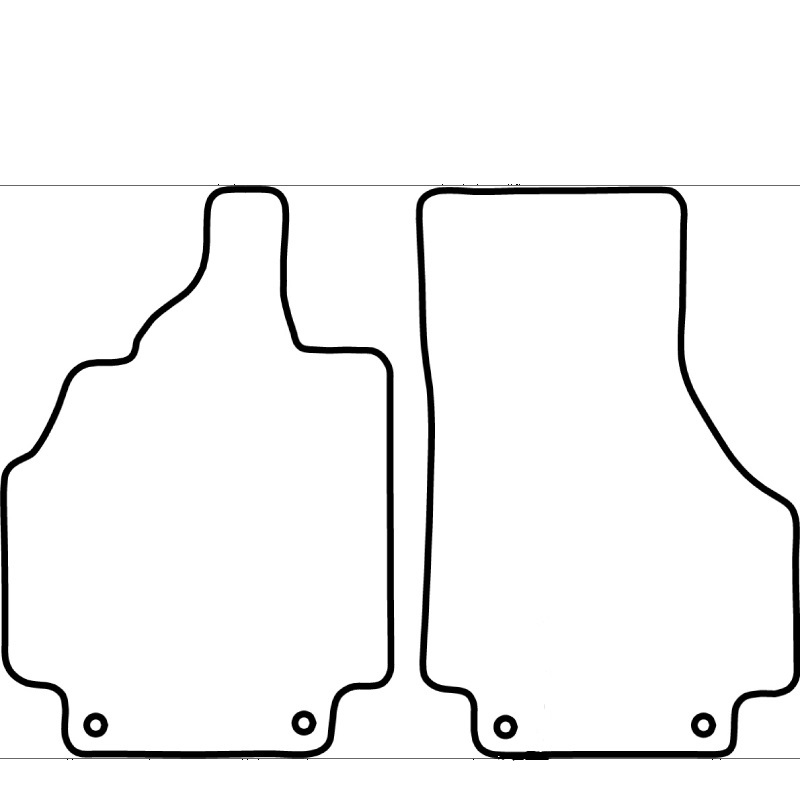 Mijnautoonderdelen Pasklare stoffen matten TM AU540