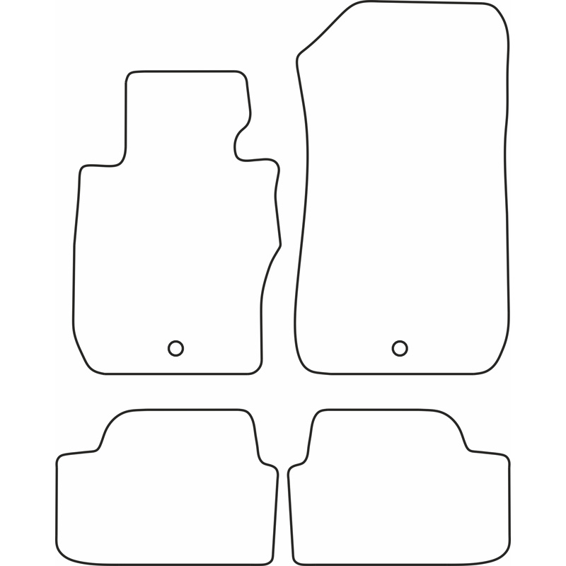 Mijnautoonderdelen Pasklare stoffen matten TM BM518