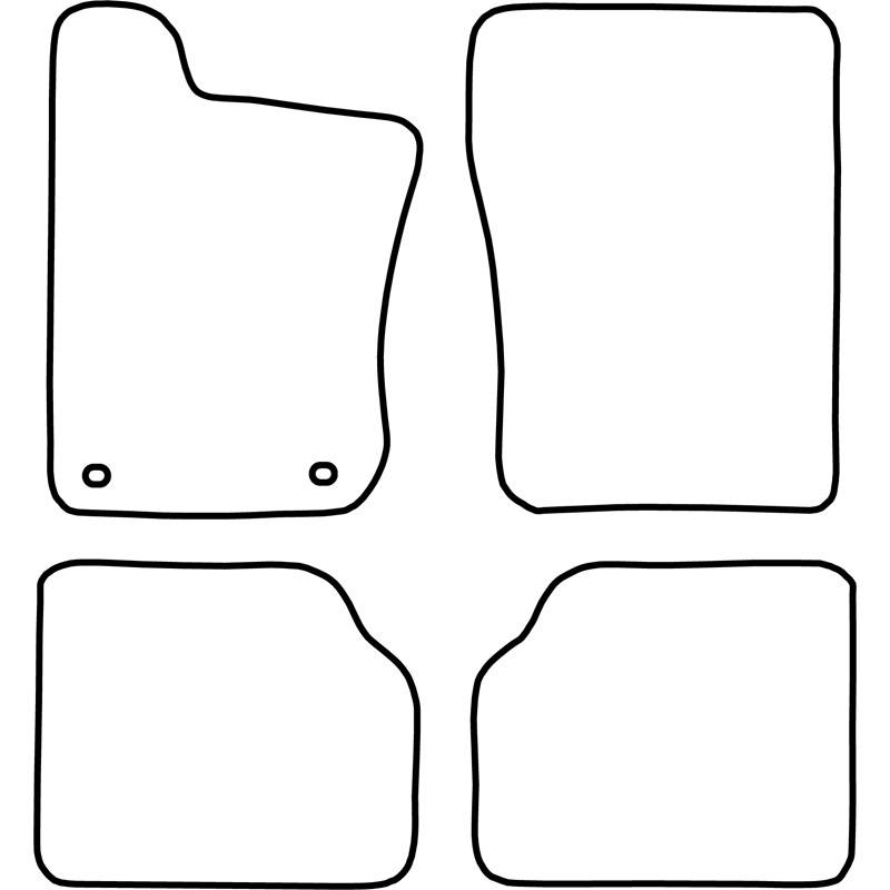 Mijnautoonderdelen Pasklare stoffen matten TM CI501V
