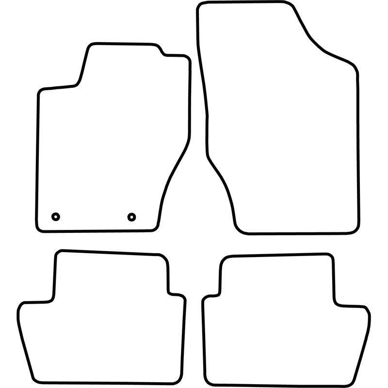 Mijnautoonderdelen Automatten Velours passend voor Citroen C4 2004-2010 TM CI520V