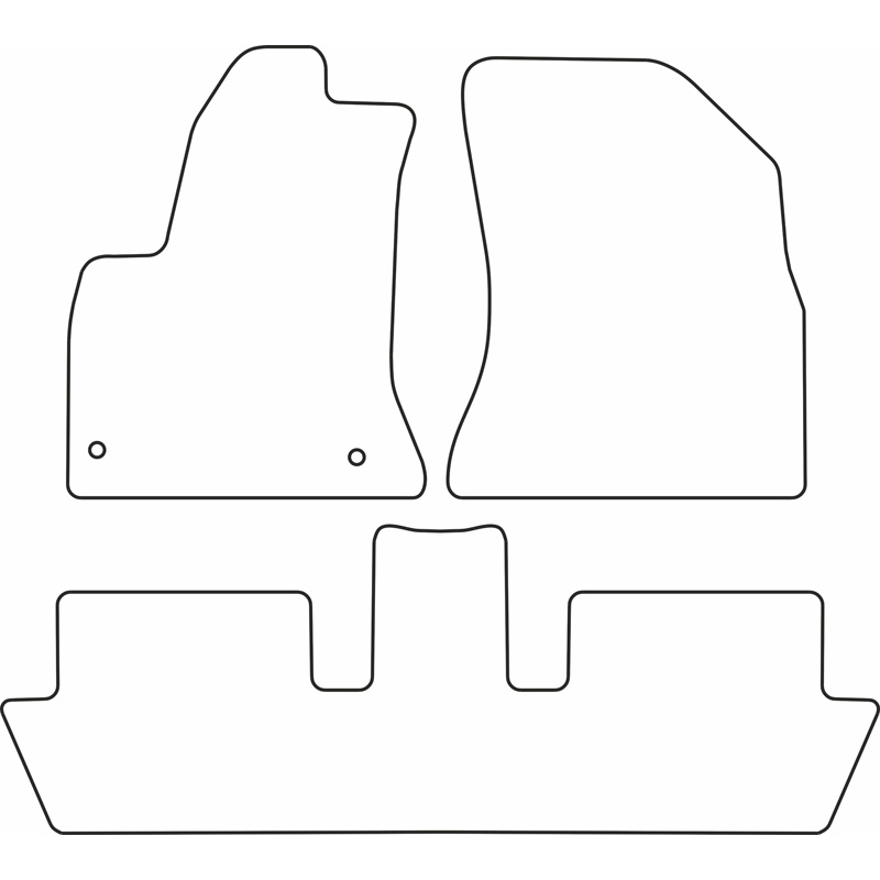 Mijnautoonderdelen Automatten Velours passend voor Citroen C4 Picasso 2006-2012 (5 personen) TM CI526V