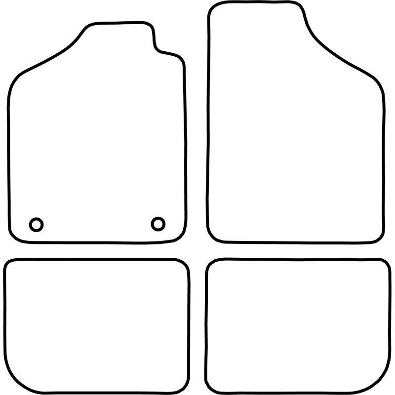 Mijnautoonderdelen Automatten Velours passend voor Fiat Uno 1983-1994 TM FI506V