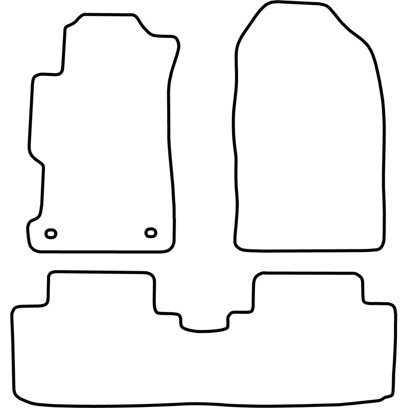 Mijnautoonderdelen Pasklare stoffen matten TM HO524V