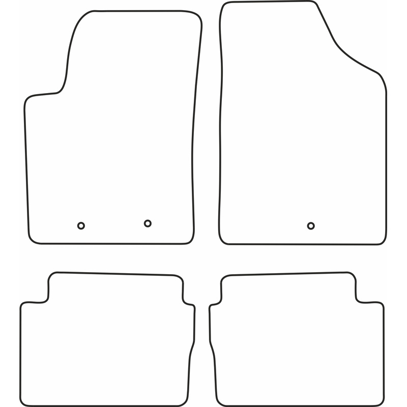 Mijnautoonderdelen Automatten Velours passend voor Hyundai i10 2008-2010 TM HY530V