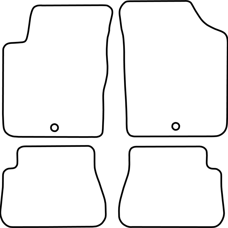 Mijnautoonderdelen Pasklare stoffen matten TM KI522V