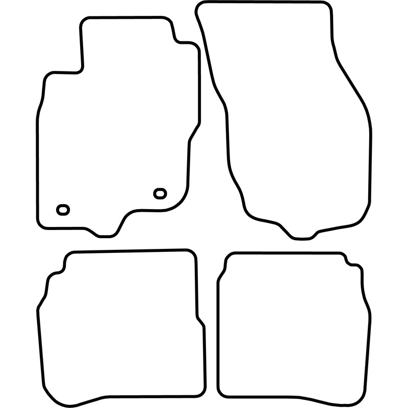 Mijnautoonderdelen Pasklare stoffen matten TM MT507V