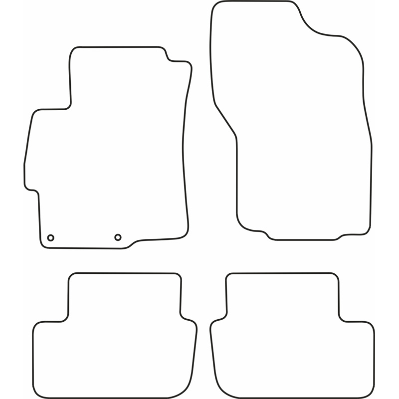 Mijnautoonderdelen Automatten Velours passend voor Mitsubishi Lancer 2008- TM MT523V