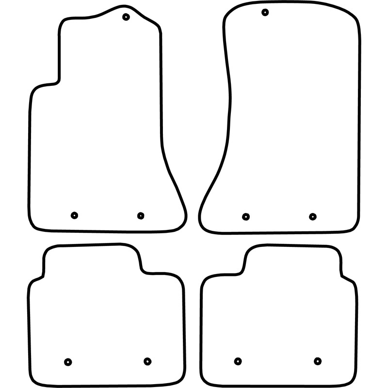 Mijnautoonderdelen Automatten Velours passend voor Opel Omega B 1994-2003 TM OP508V