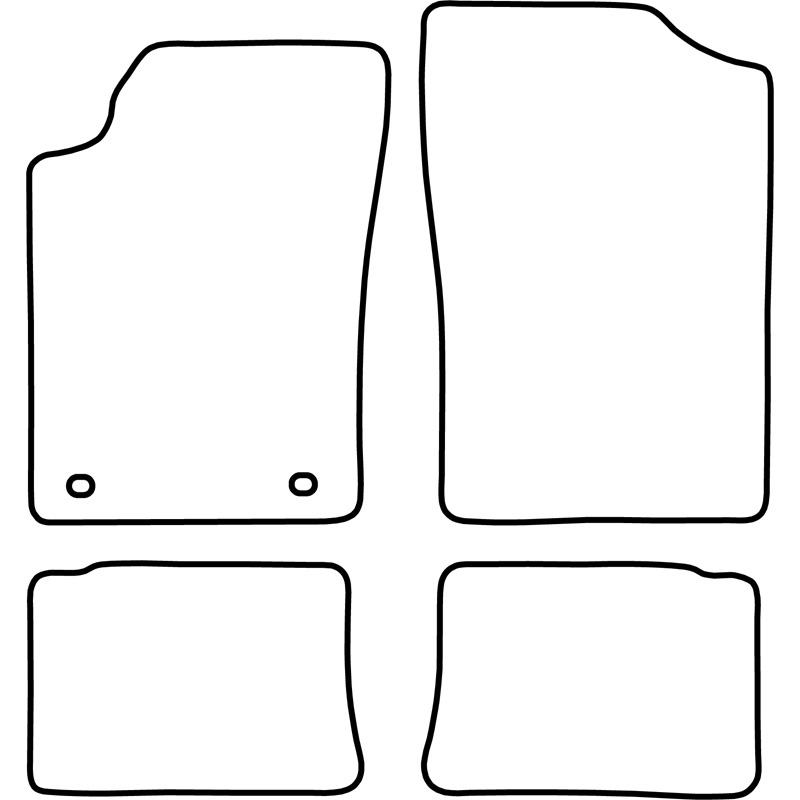 Mijnautoonderdelen Automatten Velours passend voor Peugeot 306 excl. Cabrio 1993-2003 TM PE502V