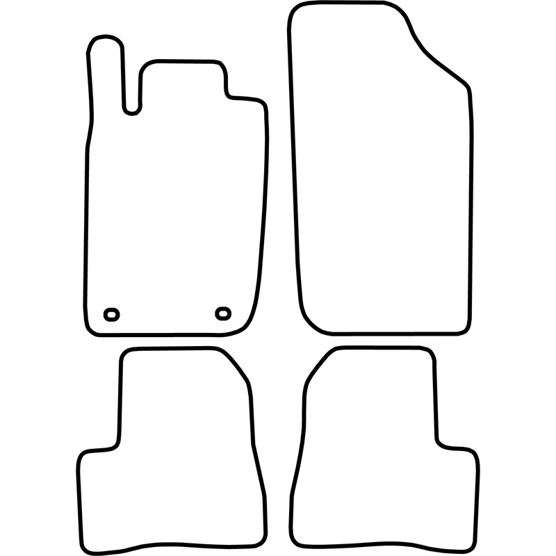 Mijnautoonderdelen Pasklare stoffen matten TM PE515V