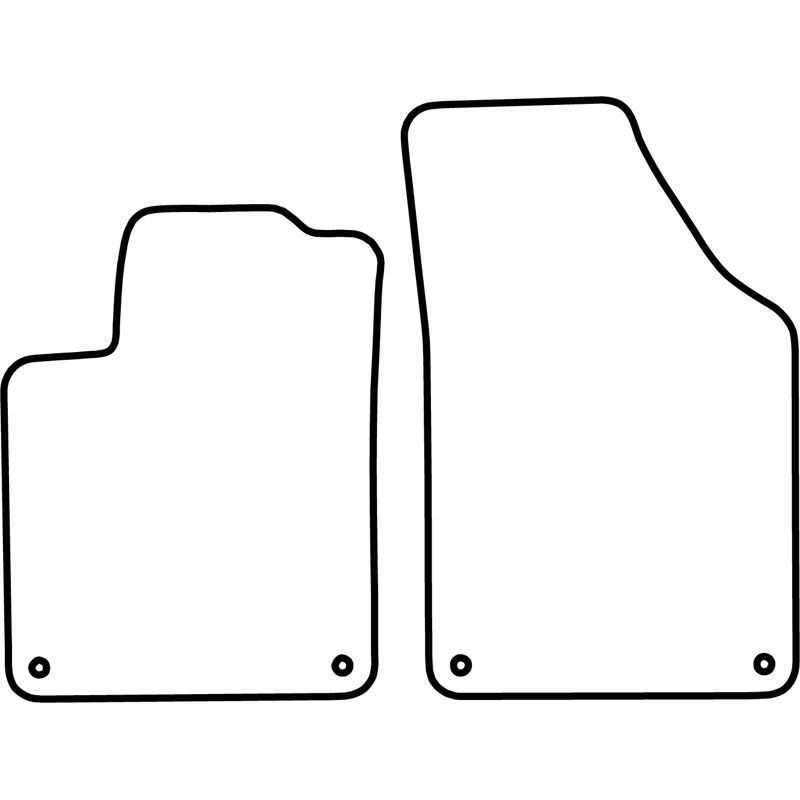 Mijnautoonderdelen Pasklare stoffen matten TM PE535