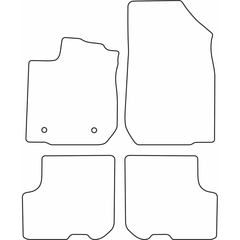 Mijnautoonderdelen Automatten Velours passend voor Dacia Logan II 2012-2020 TM RE578V
