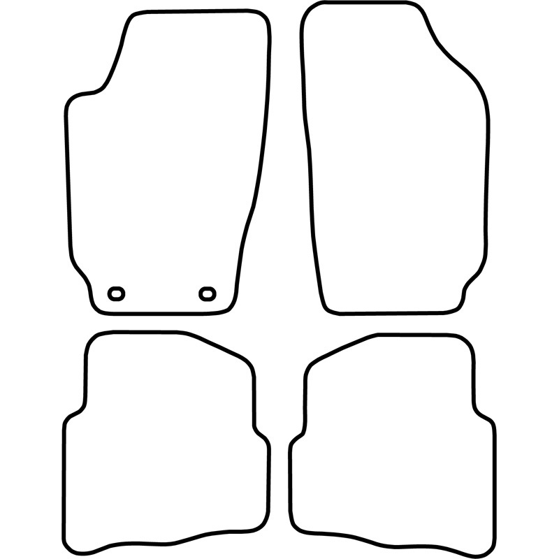 Mijnautoonderdelen Automatten Velours passend voor Skoda Fabia 2000-2007 TM SK503V