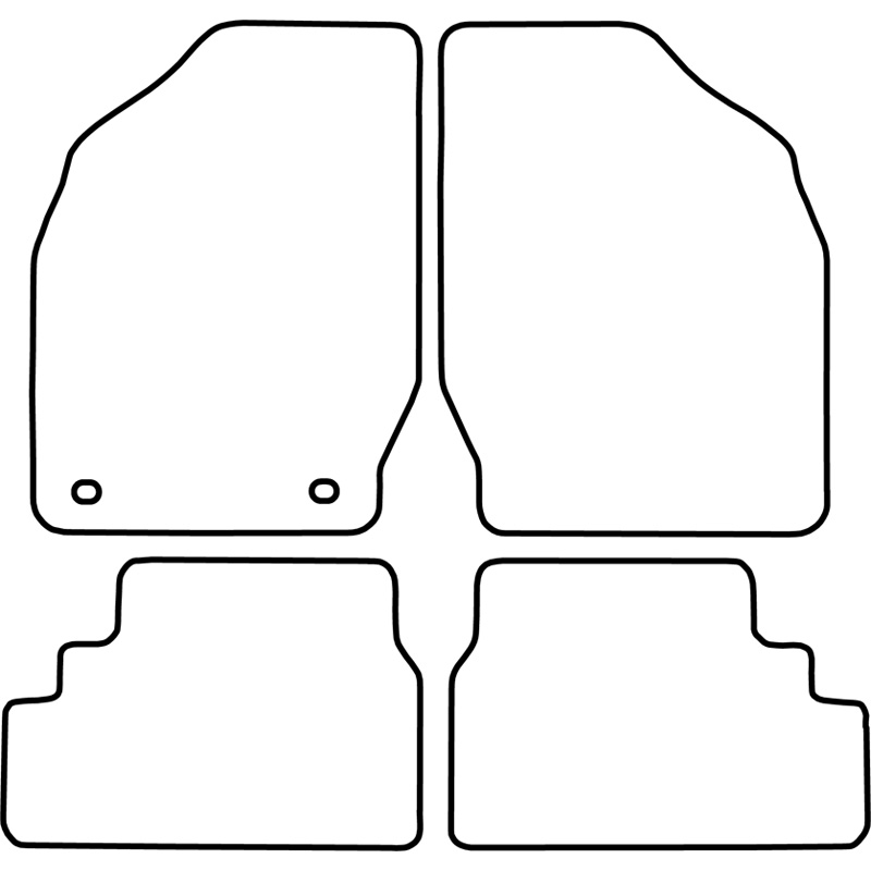 Mijnautoonderdelen Pasklare stoffen matten TM SZ511