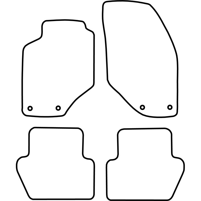 Mijnautoonderdelen Automatten Velours passend voor Volvo 850 1991-1997 TM VO503V