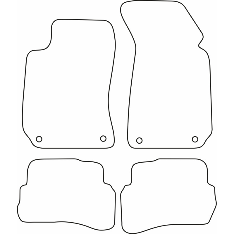 Mijnautoonderdelen Pasklare stoffen matten TM VW512