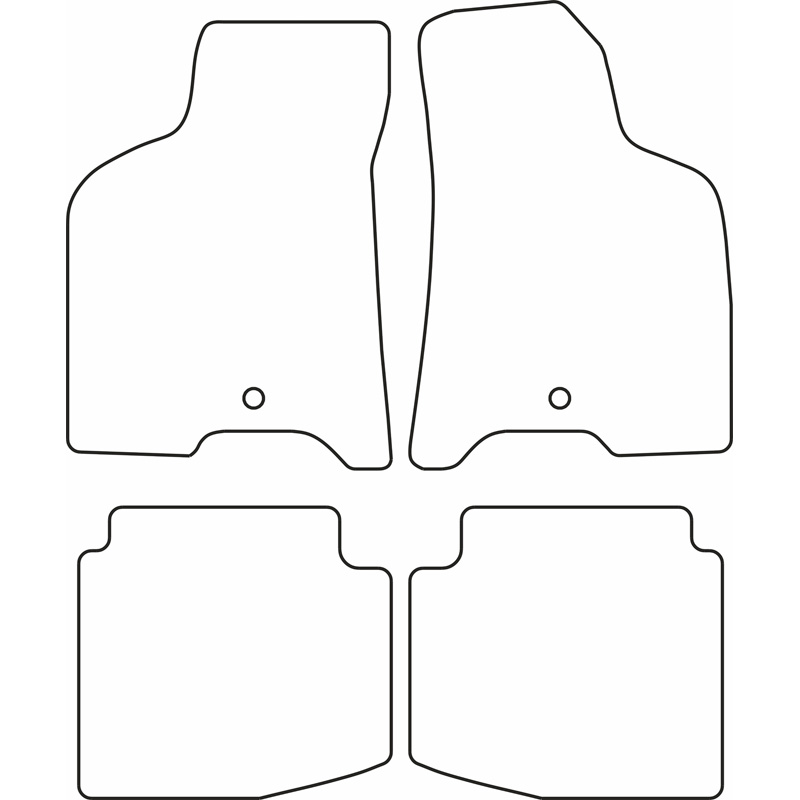 Mijnautoonderdelen Pasklare stoffen matten TM VW515