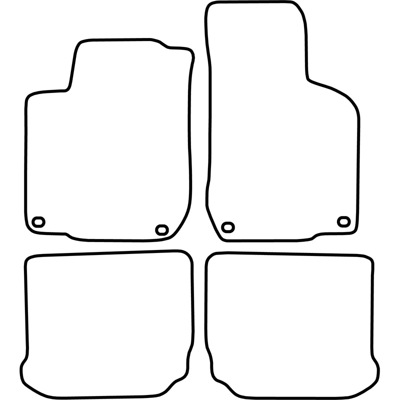 Mijnautoonderdelen Automatten Velours passend voor Volkswagen Golf IV 2001-2003 TM VW520V