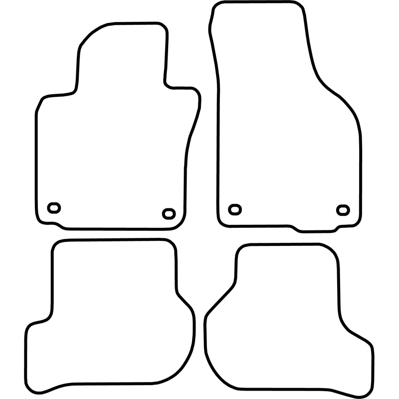 Mijnautoonderdelen Automatten passend voor Volkswagen Golf V 2003-2007 TM VW524