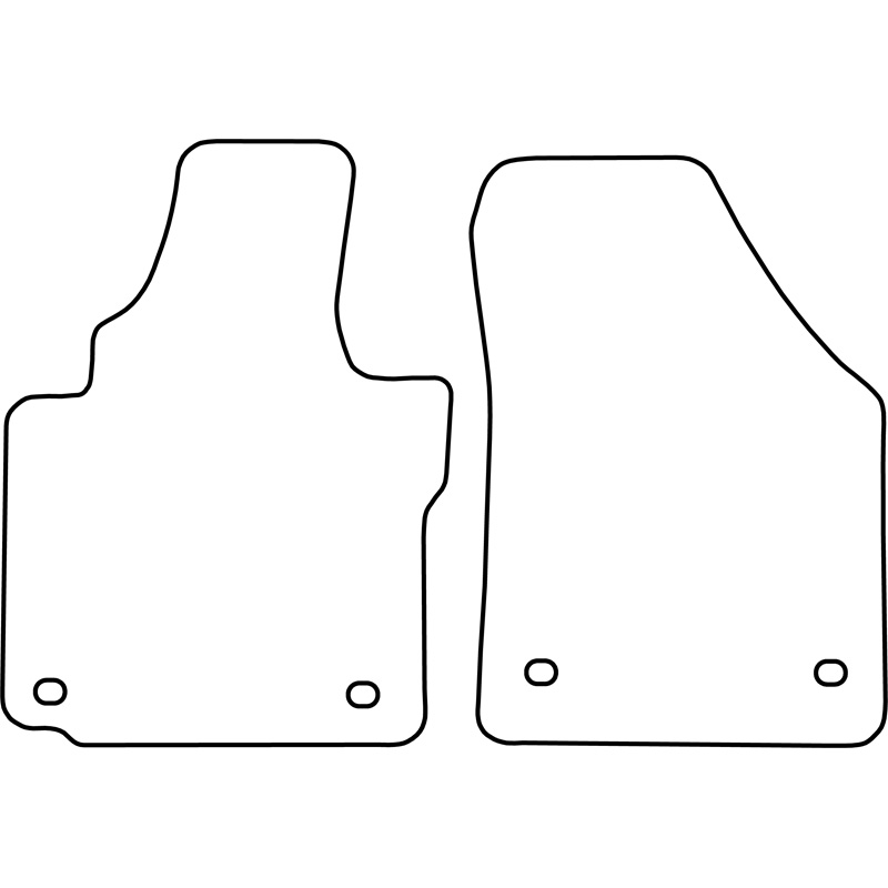 Mijnautoonderdelen Pasklare stoffen matten TM VW526