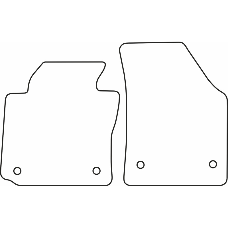 Mijnautoonderdelen Pasklare stoffen matten TM VW545