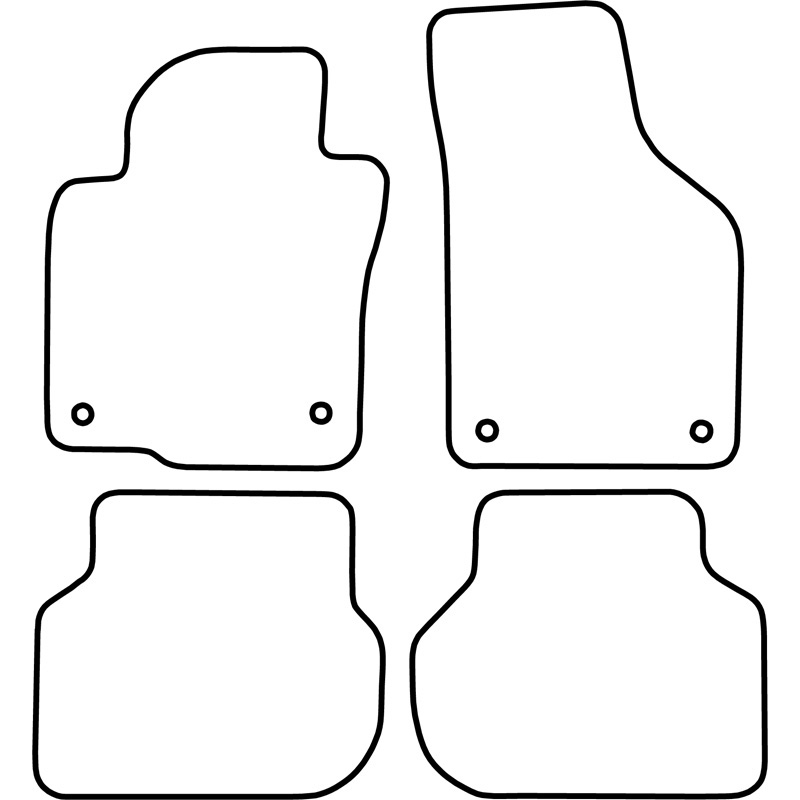 Mijnautoonderdelen Pasklare stoffen matten TM VW550V