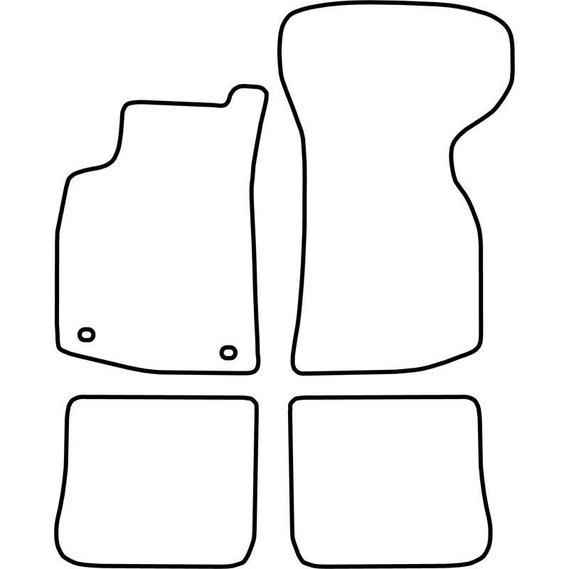 Mijnautoonderdelen Pasklare stoffen matten TM VW552V