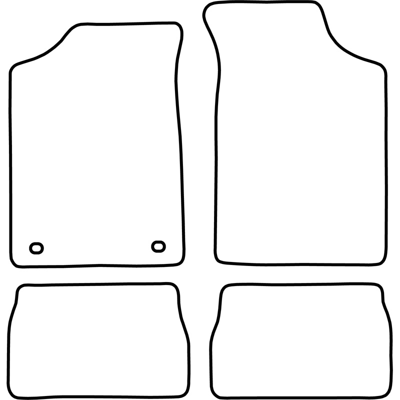 Mijnautoonderdelen Pasklare stoffen matten TM CI508