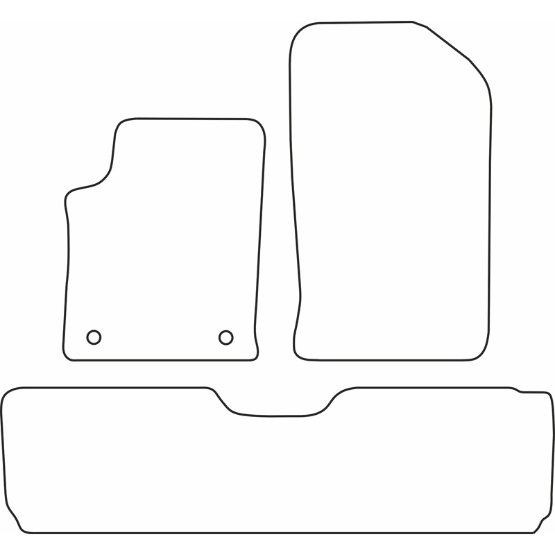 Mijnautoonderdelen Pasklare stoffen matten TM CI511V