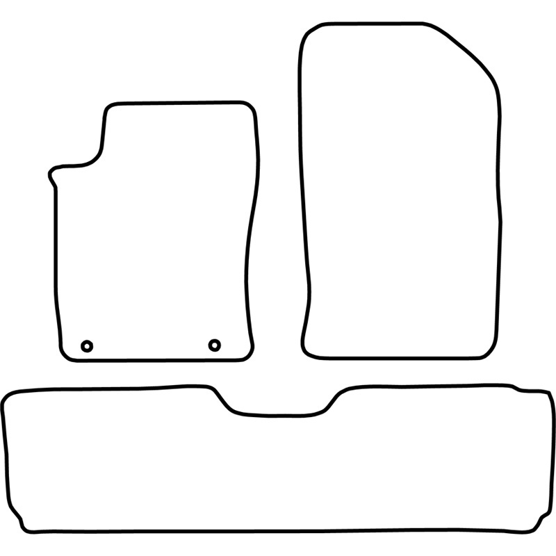 Mijnautoonderdelen Pasklare stoffen matten TM CI522V