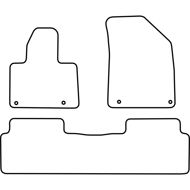 Mijnautoonderdelen Pasklare stoffen matten TM CI528V