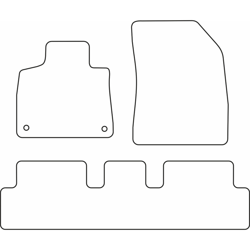 Mijnautoonderdelen Pasklare stoffen matten TM CI535V
