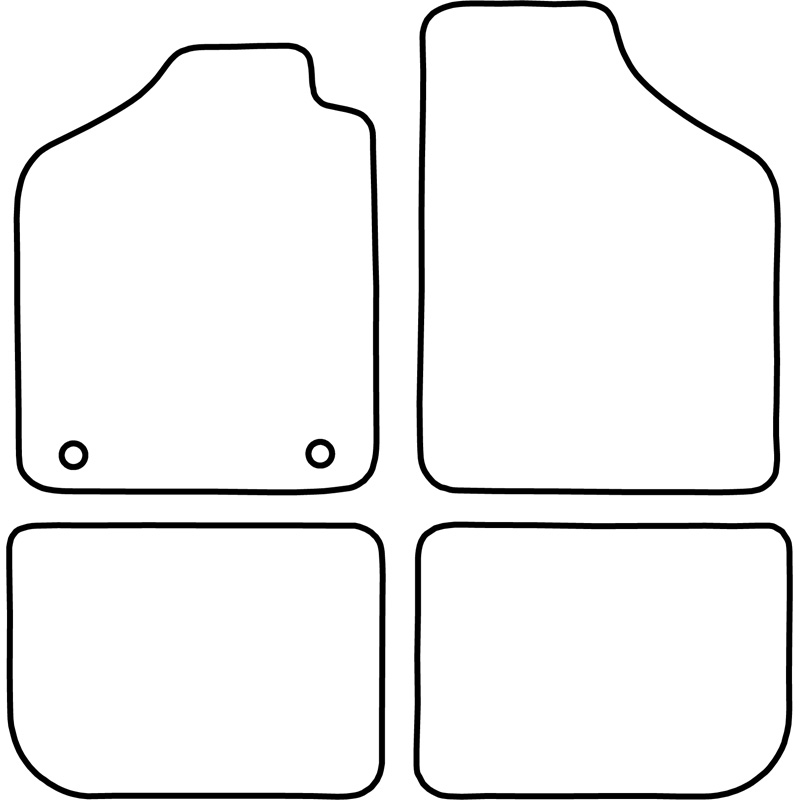 Mijnautoonderdelen Automatten passend voor Fiat Uno 1983-1994 TM FI506