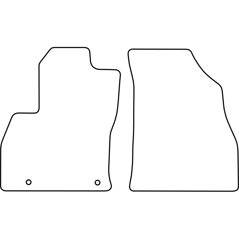 Mijnautoonderdelen Pasklare stoffen matten TM FI527V