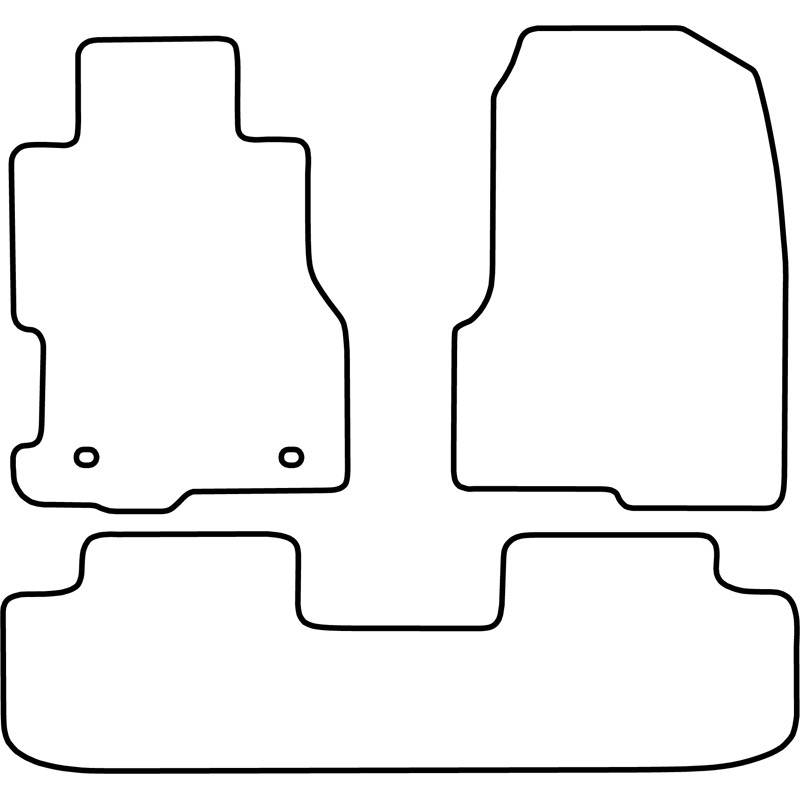 Mijnautoonderdelen Pasklare stoffen matten TM HO527V