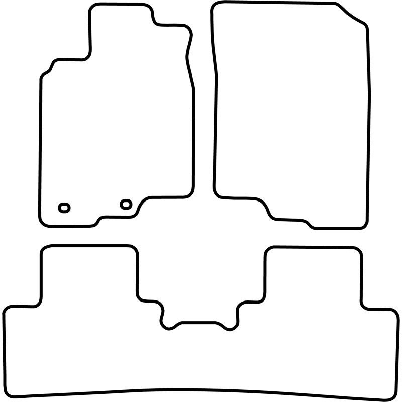 Mijnautoonderdelen Pasklare stoffen matten TM HO542V