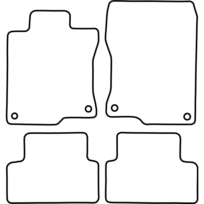 Mijnautoonderdelen Pasklare stoffen matten TM HO543V