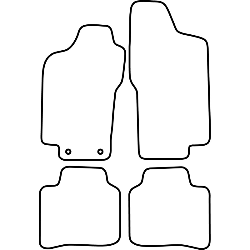 Mijnautoonderdelen Pasklare stoffen matten TM LN506