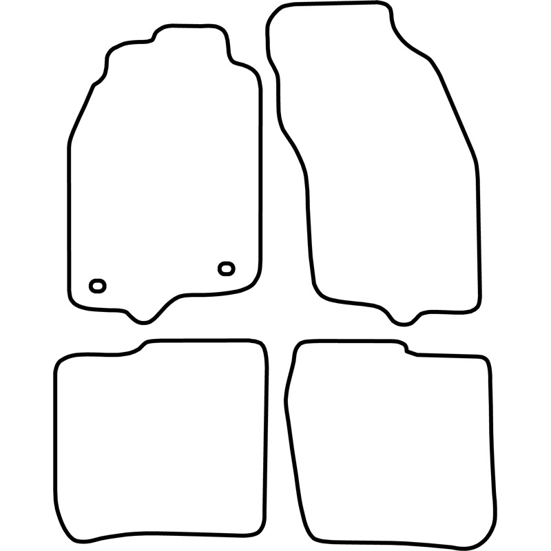 Mijnautoonderdelen Pasklare stoffen matten TM MT505V