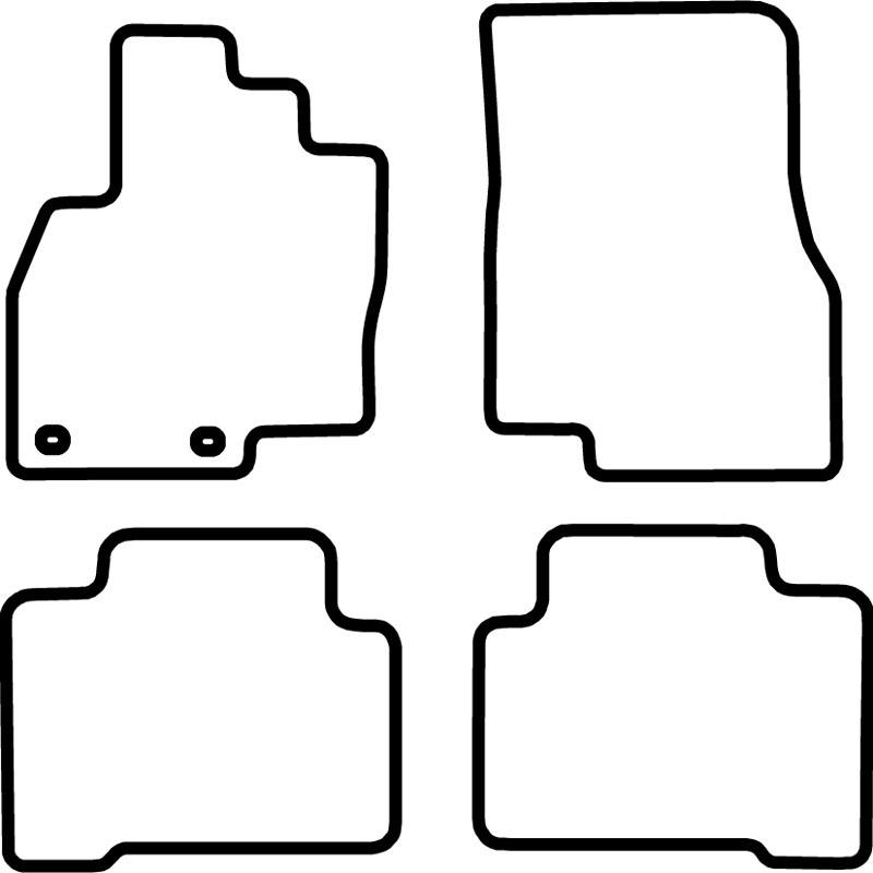 Mijnautoonderdelen Pasklare stoffen matten TM MT517V
