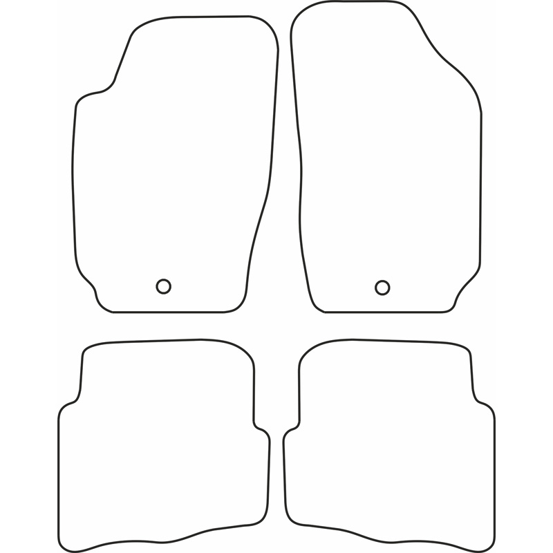 Mijnautoonderdelen Automatten Velours passend voor Seat Ibiza 2004-2008 / Cordoba 2004-2009 TM SE512V