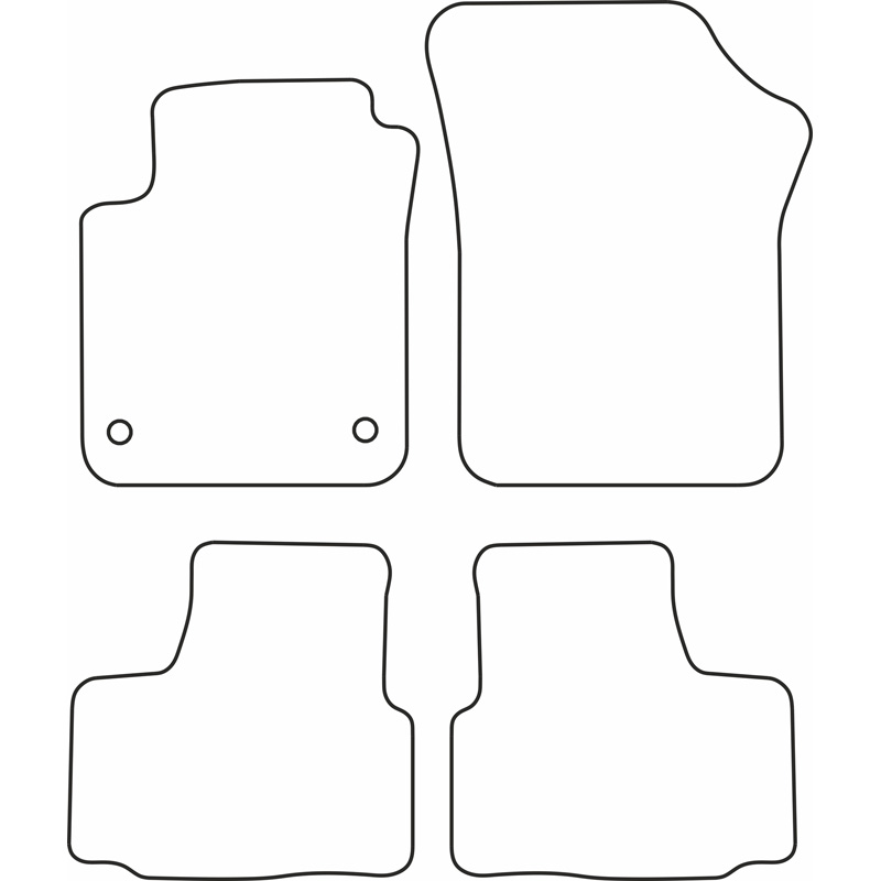 Mijnautoonderdelen Automatten Velours passend voor Skoda Citigo 2012- TM SK515V