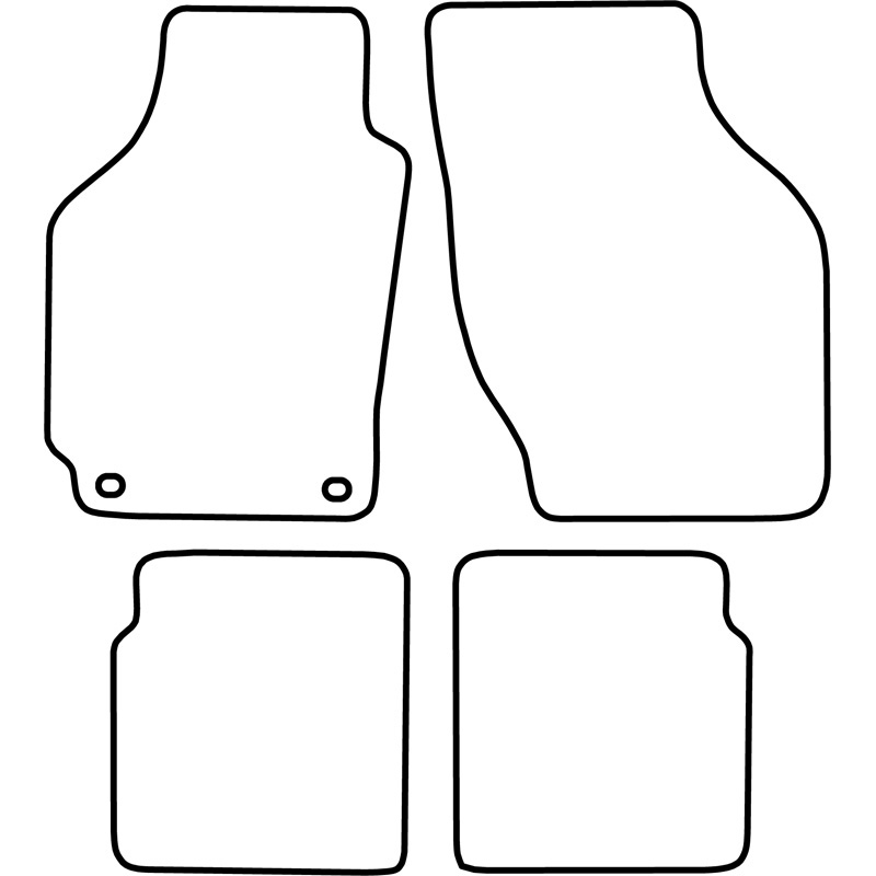 Mijnautoonderdelen Pasklare stoffen matten TM SZ504V